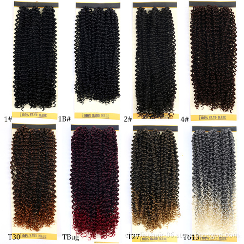Supplier Wholesale Long Kinky Curly Passion Spring Twist Synthetic Hair Weave Bundles Afro Crochet Passion Twists Braiding Hair
